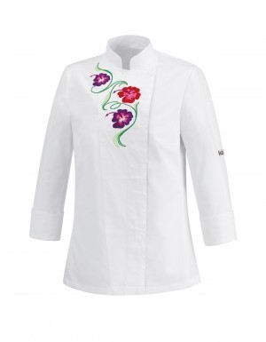 Chefs jackets > Flowers Jacket - Embroided